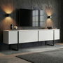 Nordure Soporte para TV Blanco y Negro